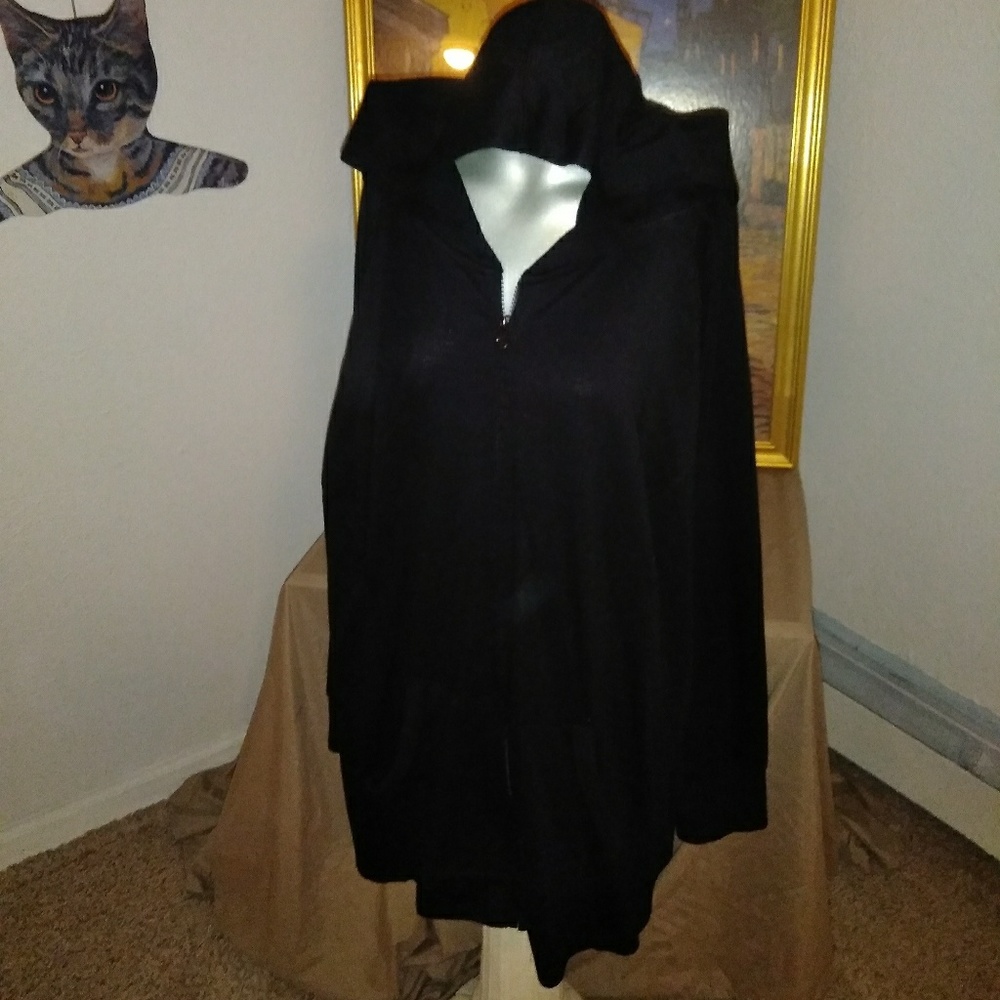 Black athletic hoodie
